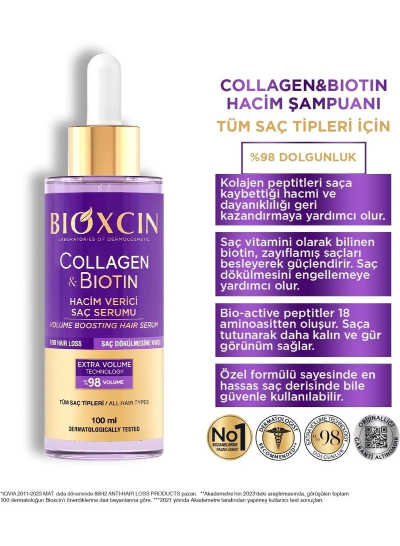Bioxcin Collagen Biotin Extra Volume Anti-Hair Loss Serum 100ml - Image 1
